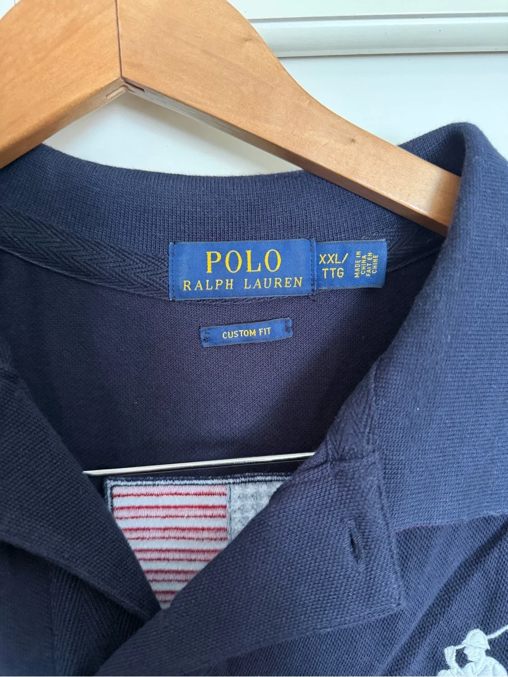 RARE-VINTAGE POLO RALPH LAUREN-2010 POLO TEAM FLAG/HUGE PONY-EMBROIDERED